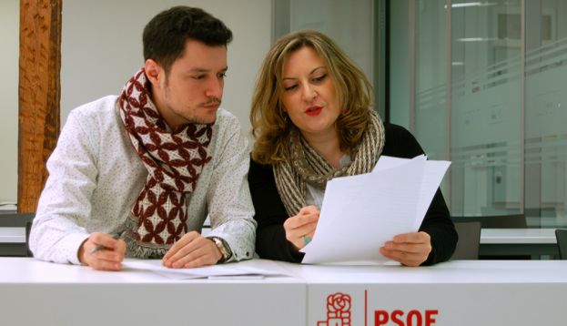 Los diputados regionales socialistas Emilia Fernández y Raúl Díaz / PSOE de La Rioja