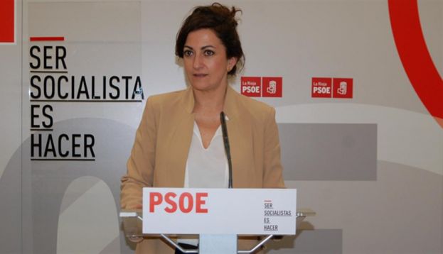La portavoz del Grupo Parlamentario Socialista en el Parlamento de La Rioja, Concha Andreu. | Foto del PSOE Riojano.